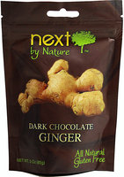 Next Organics Next Chocolates by Nature Dark Chocolate Ginger 3 oz