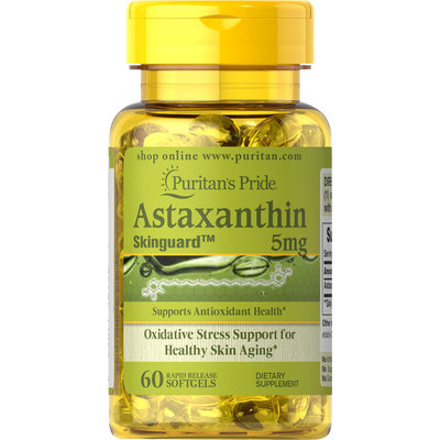 Puritan's Pride Astaxanthin 5 mg-60 Softgels