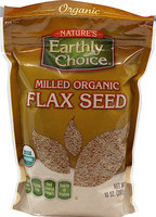 NatureS Earthly Choice Milled Organic Flax Seeds-10 Oz Bag (Pack of 6)