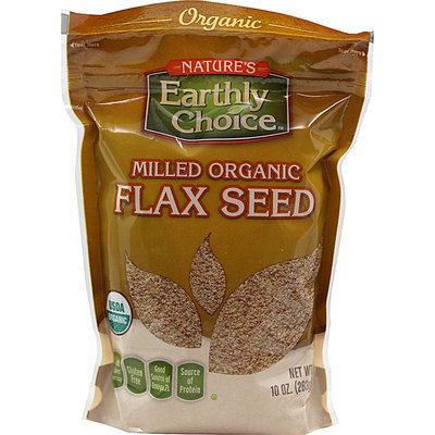 NatureS Earthly Choice Milled Organic Flax Seeds-10 Oz Bag (Pack of 6)