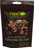 Next by Nature Dark Chocolate Espresso Beans-3 oz Bag