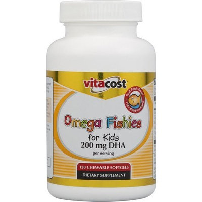 Vitacost Brand Vitacost Omega Fishies For Kids - 200 mg DHA per serving -- 120 Chewable Softgels