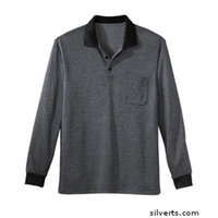 Silvert's Silverts 507300103 Senior - Polo Jersey Shirt for Mens Silver - Large
