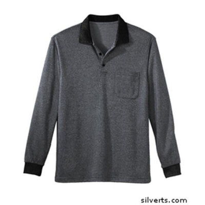 Silvert's Silverts 507300103 Senior - Polo Jersey Shirt for Mens Silver - Large