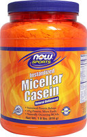 NOW Foods - Instantized Micellar Casein Natural Unflavored - 1.8 lbs.