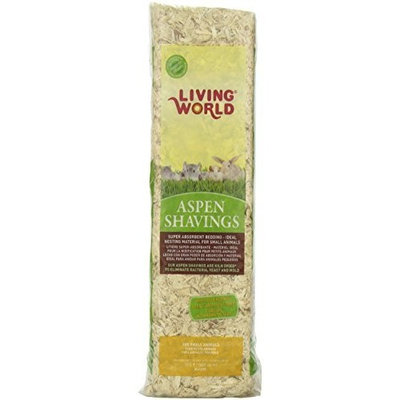 Living World Wood Aspen Shavings, 600 Cubic Inch