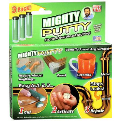 Mighty Putty Powerful Bonding Epoxy Sticks 3 Pack