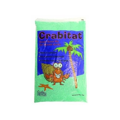 Caribsea Inc. Caribsea Inc - Crabitat Hermit Crab Sand- Green 2.2 Pound - 00602