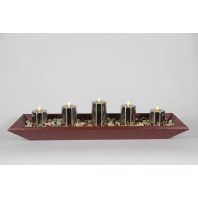 Delighted Home DH-5PPTCHS Cherry 5 Pillar Polly Trough with 1, 6 in. - 2, 5 in.