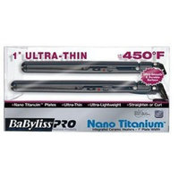 BaBylissPRO BaByliss Pro 3D Nano Titanium Ultra-Thin Black/ Silver Flat Iron 1