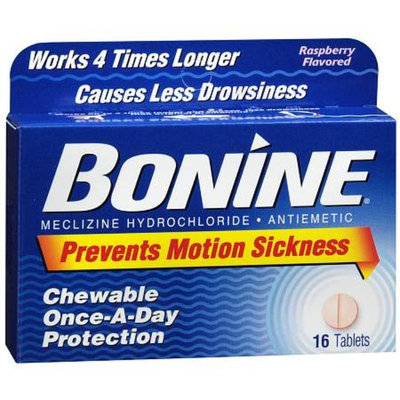 Bonine Antiemetic Chewable Tablets Raspberry