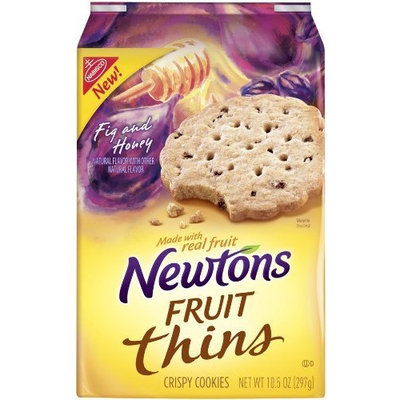 Newtons tons Fruit Thins Fig and Honey, 10.5-Ounce (Pack of4)