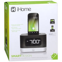 iHome Universal Charging Fm Stereo Alarm Clock Radio For Android Smartphones