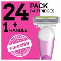Shavemob ShaveMob Women's 6 Blade Shaving Razor Kit - 24 Cartridges & 1 Handle, 1 set