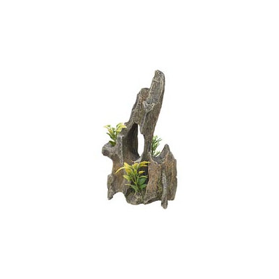 RockGarden Resin Driftwood Pinnacle with Plants