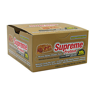 Supreme Protein Peanut Butter Pretzel Twist Protein Bars