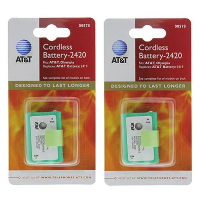 AT & T ATT 89-1318-00 (2-Pack) Telephone Batteries