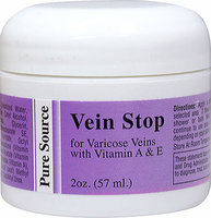 Pure Source 2 Units of Vein Stop for Varicose Veins-2 oz-Cream