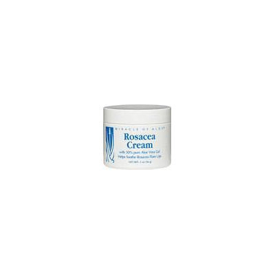 Miracle Of Aloe; Rosacea Cream with 50% Pure Aloe Vera Gel-2 oz-Cream