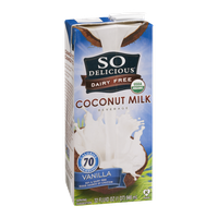 So Delicious Dairy Free Coconut Milk Beverage Vanilla