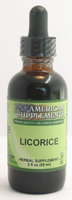 Licorice No Chinese Ingredients American Supplements 2 oz Liquid