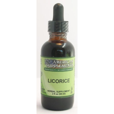 Licorice No Chinese Ingredients American Supplements 2 oz Liquid