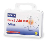 NORTH BY HONEYWELL 0197380025L First Aid Kit, Bulk, White, 140 Pcs, 8 Ppl