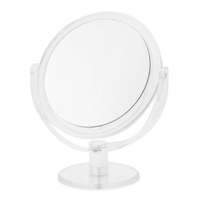 Upper Canada Soap And Candle Co Round Vanity 12x Magnifying Mirror-SILVER-One Size