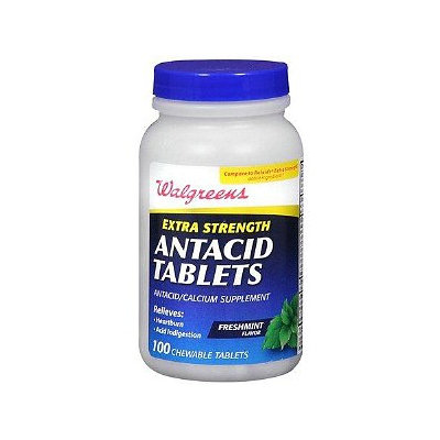 Walgreens Extra Strength Antacid/Calcium Supplement Chewable Tablets