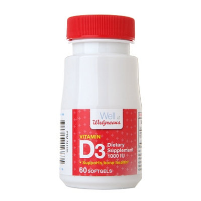 Walgreens Vitamin D3 1000 IU Dietary Supplement