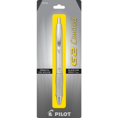 Pilot G2 Limited Retractable Gel Ink Roller Ball Pen, Fine Point, Black Ink, Barrel Color May Vary (31541)