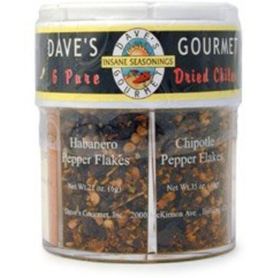 Daves Gourmet Dave's Gourmet 6 Pure Dried Chiles, 1.97 Ounce