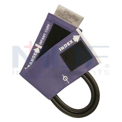 MDF Instruments MDF202041014 Latex-Free Replacement Blood Pressure Cuff - Infant - Double Tube -Pastel Blue