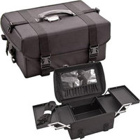 Sunrise Books Sunrise Soft-Sided Black Nylon Makeup Case C3022