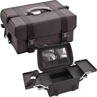 Sunrise Books Sunrise Soft-Sided Black Nylon Makeup Case C3022