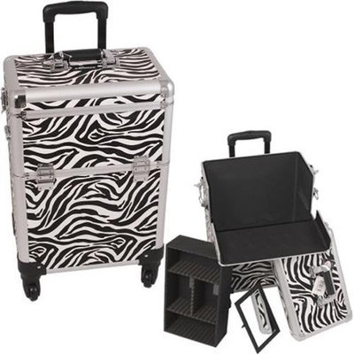 Sunrise E6301ZBWH Zebra White 4-Wheels Case