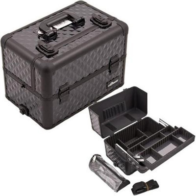 Just Case Usa Inc. Sunrise E3307DMAB All Black Diamond Pro Makeup Case