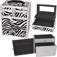 Just Case Usa Inc. Sunrise C3010ZBWH Zebra Cosmetic Case Pu