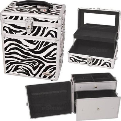 Just Case Usa Inc. Sunrise C3010ZBWH Zebra Cosmetic Case Pu