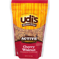Udis Udi's Gluten Free Active with Omega 3 Cherry Walnut Granola Clusters, 11 oz