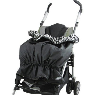 Triboro sootheTIME Cruisetime Snuggler Weather Resistant Stroller Blanket, Black (Discontinued by Manufacturer)