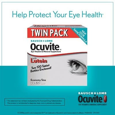 Bausch & Lomb Bausch + Lomb Ocuvite Eye Vitamin & Mineral Supplement with Lutein - 240 Tablets