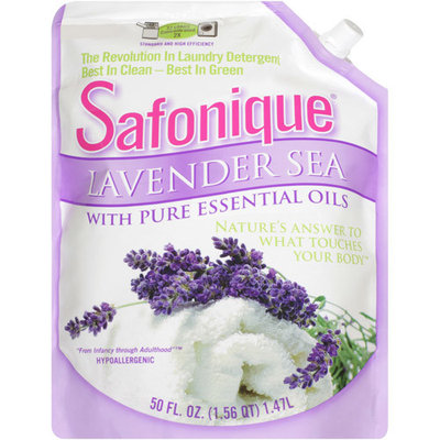 Safonique Natural Cleaning Power Eco-Friendly Lavender Sea Laundry Detergent, 50 oz