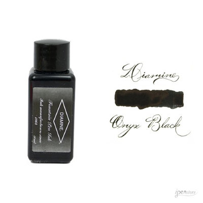 Diamine 30 ml Bottle Fountain Pen Ink, Onyx Black