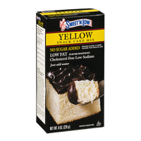 Sweet 'N Low Yellow Snack Cake Mix No Sugar Added Low Fat