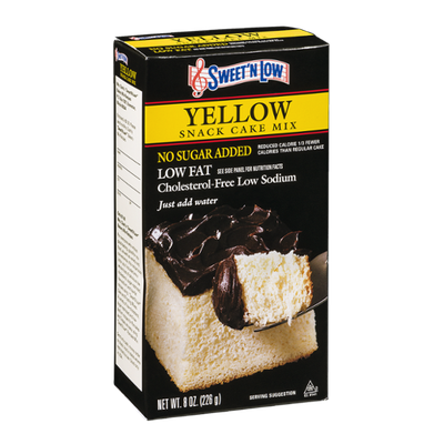 Sweet 'N Low Yellow Snack Cake Mix No Sugar Added Low Fat