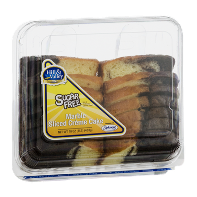 Hill & Valley Marble Sliced Creme Cake Sugar Free