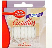 Betty Crocker™ White Spiral Birthday Candles