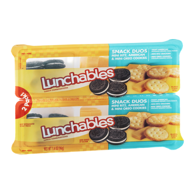 Lunchables Snack Duos Mini Ritz, American & Mini Oreo Cookies