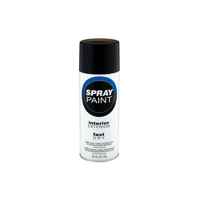 Valspar 10-oz Black Gloss Spray Paint 410.0063000.076